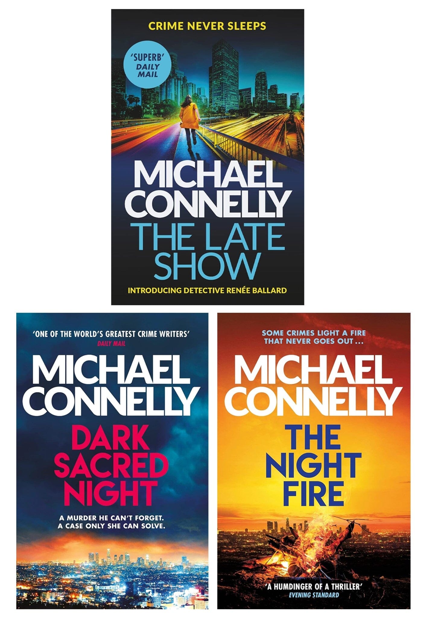 Michael Connelly's Ballard & Bosch Thriller 3-Book Collection Set - Crime Fiction Paperback Novels for Mystery Lovers & Book Club Readers