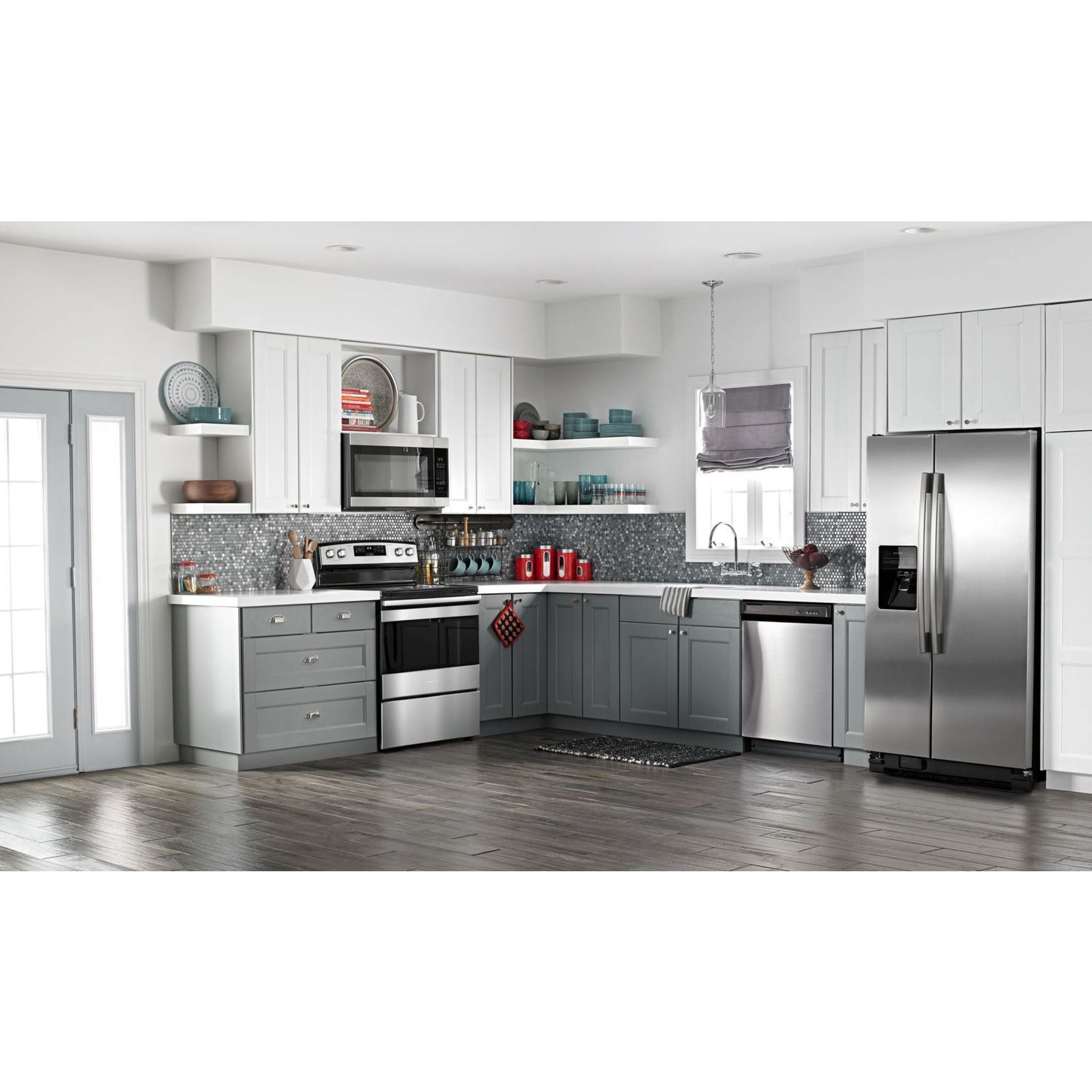 Amana Self-Cleaning Range YAER6603SFS - 30 Inch Stainless Steel Gas Oven with 5 Burners & Convection Bake - Perfect for Home Kitchens & Professional Cooking