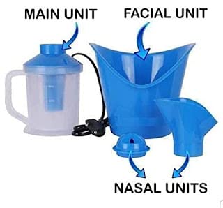 Veksor 3-in-1 Steam Vaporizer & Facial Steamer - Portable Nasal Inhaler for Cold, Cough & Sinus Relief | Home & Travel Use for Respiratory Comfort