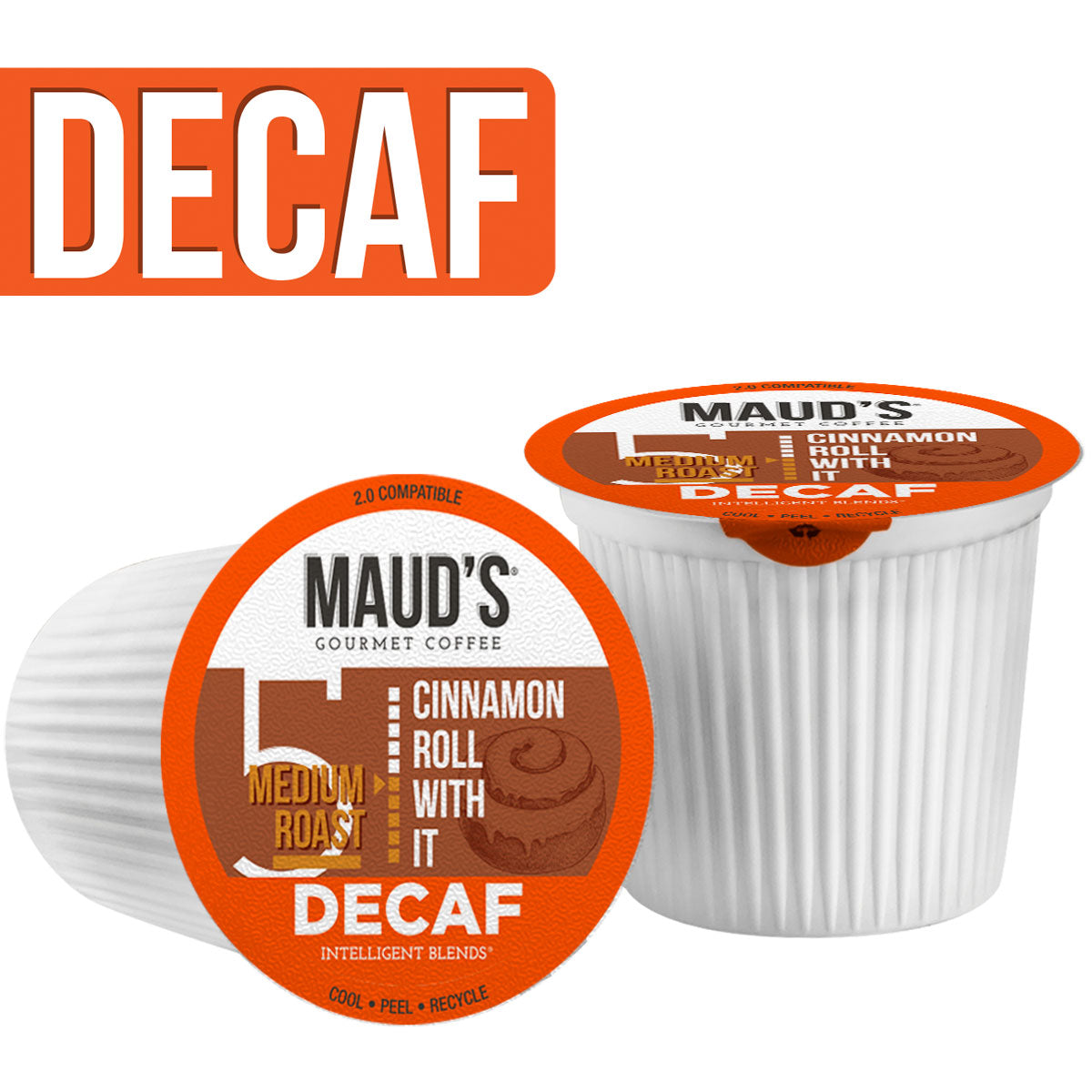 Decaf Flavored Coffee Pods Variety Pack (6 Blends) - Maud's Premium Decaffeinated Coffee Capsules for Keurig Machines | Perfect for Home, Office & Gifting