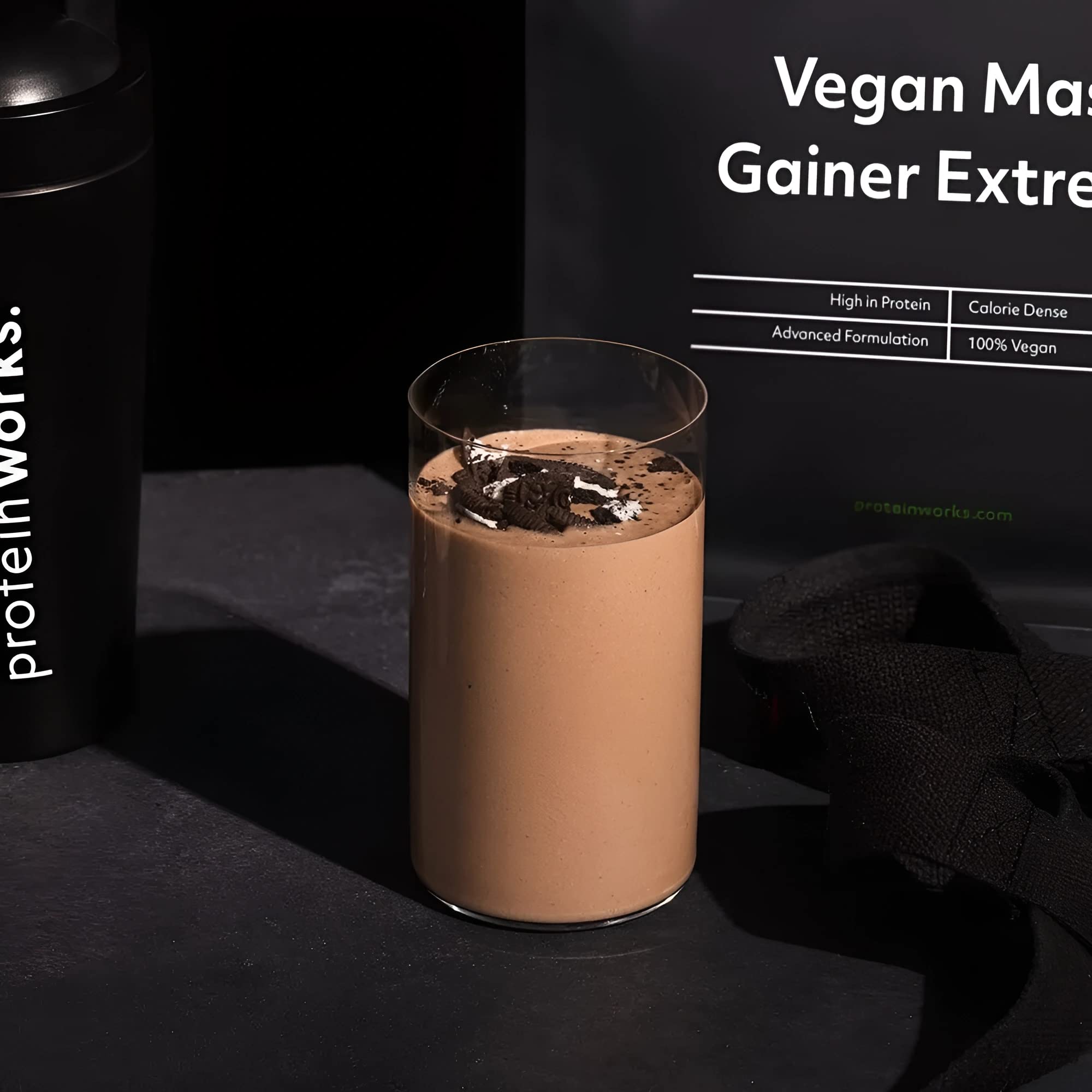 THE PROTEIN WORKS Vegan Extreme Mass Gainer Powder - High Calorie Vanilla Creme Protein Shake for Weight Gain with Vitamins & Minerals (2kg) | Post-Workout Recovery & Muscle Building Supplement
