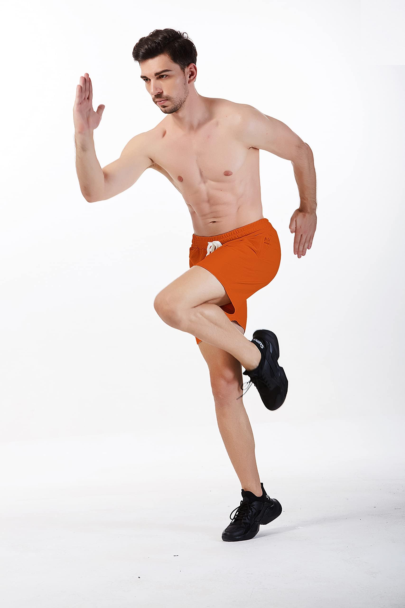 Men's 5.5 Inch Cotton Athletic Workout Shorts with Pockets - Gym, Running, Basketball & Casual Wear