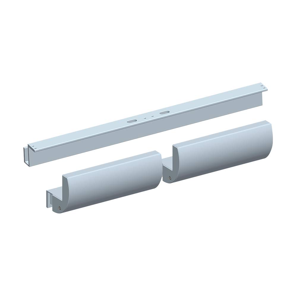 UHPPOTE GZ Bracket for 280KG/600lbs Heavy Duty Electric Magnetic Lock - Double Door Security System for Frameless Glass Doors - Ideal for Office Buildings, Retail Stores & Smart Home Entryways