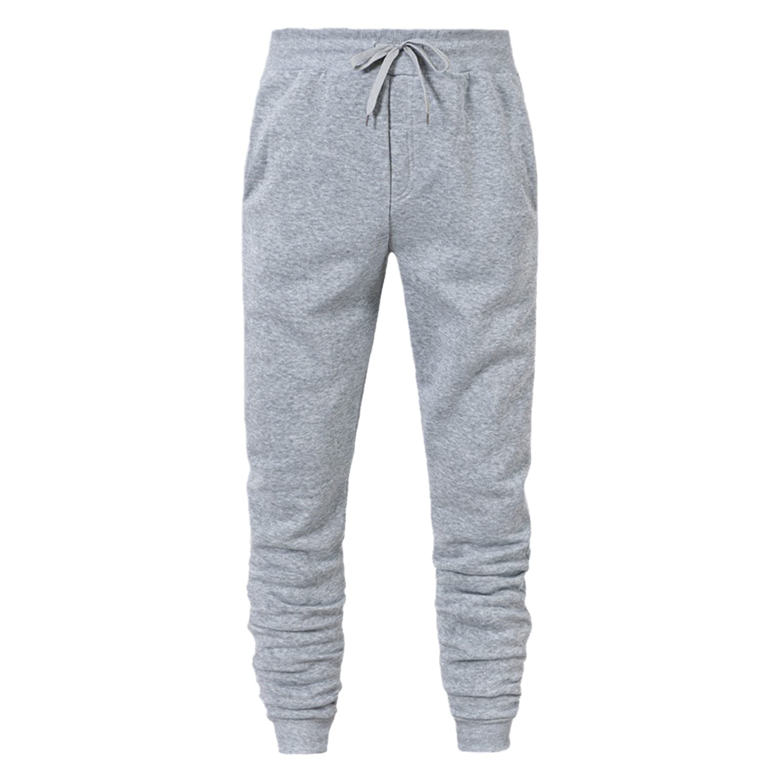 **Men's Athletic Joggers Sweatpants - Loose Fit Yoga Running Pants with Elastic Waistband & Drawstring - Perfect for Gym, Workout, and Casual Wear**