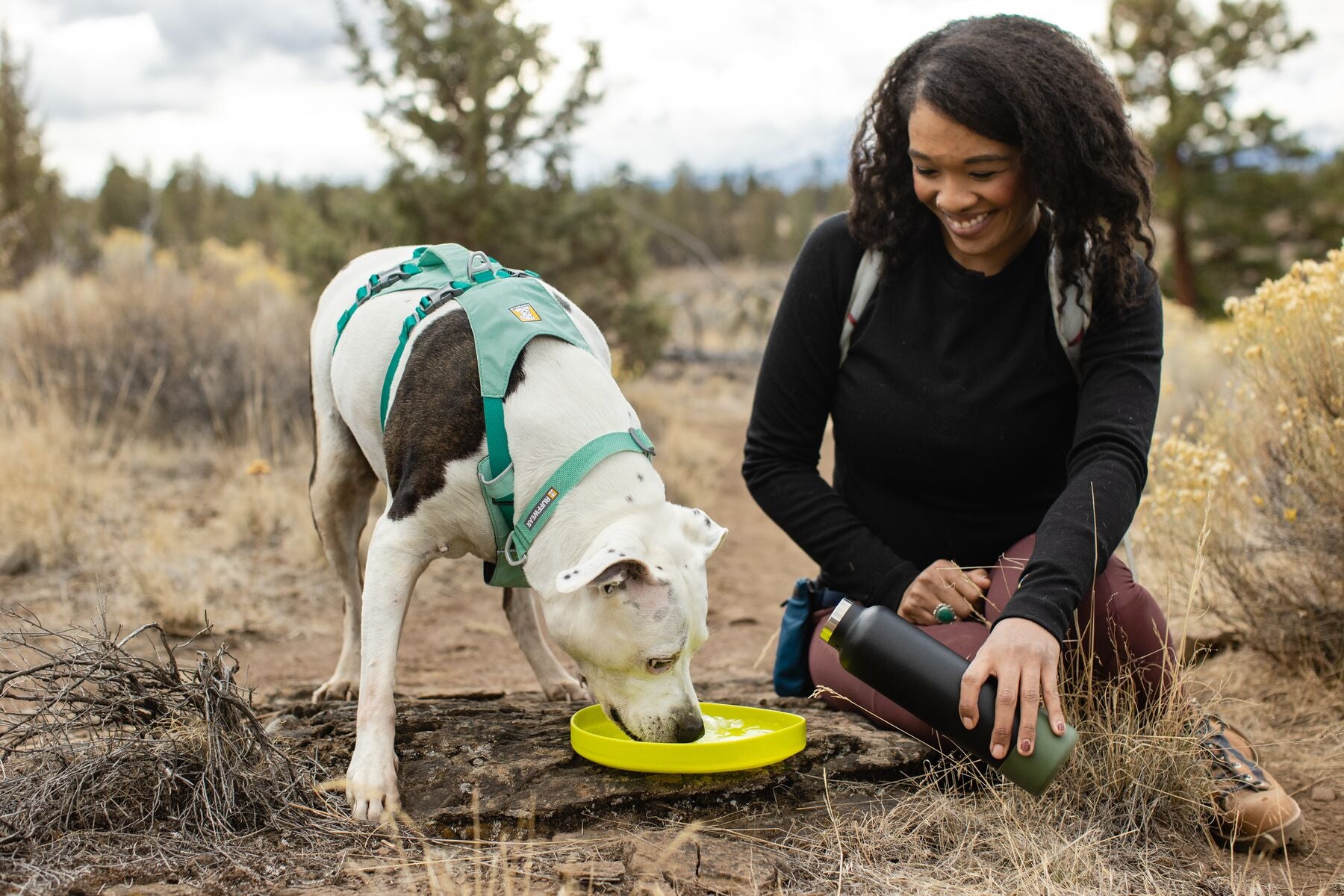 Ruffwear® Camp Flyer Disco Dog Bowl - Red Sumac - Durable & Non-Slip Pet Food Dish for Camping, Hiking & Outdoor Adventures