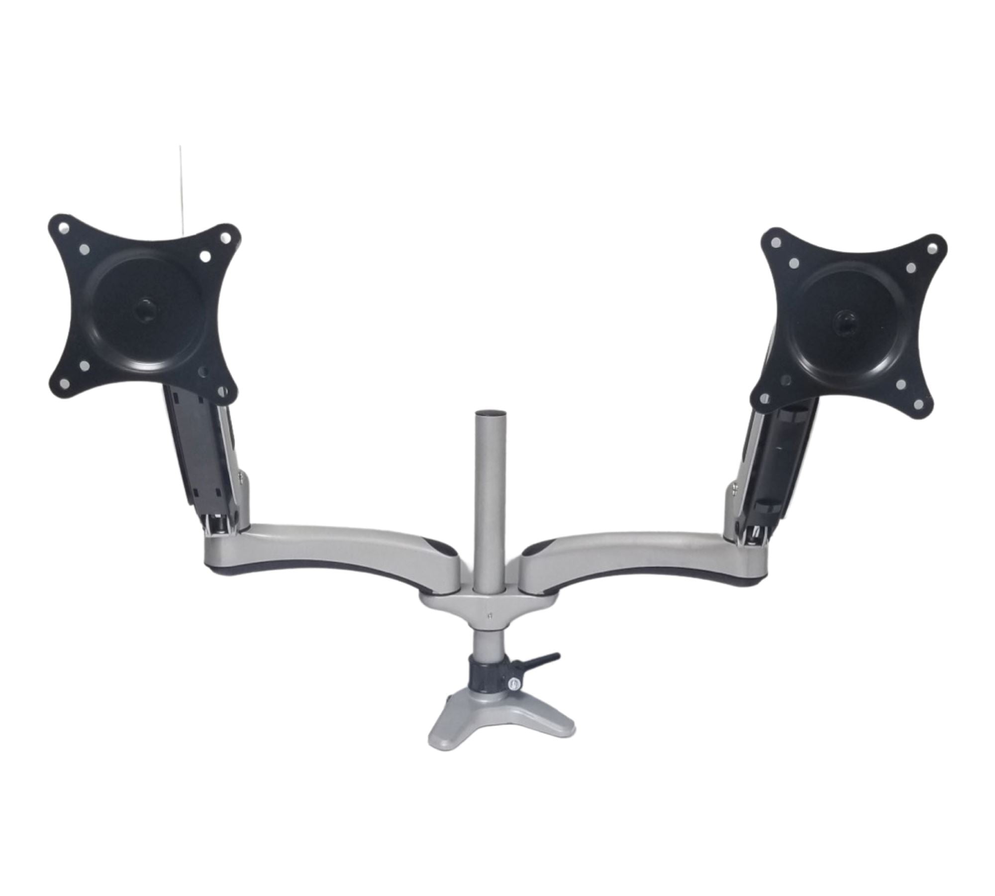 Used Dual Monitor Arm Stand - Adjustable Ergonomic Mount for Home & Office Desks - Perfect for Gaming, Work & Study Setup