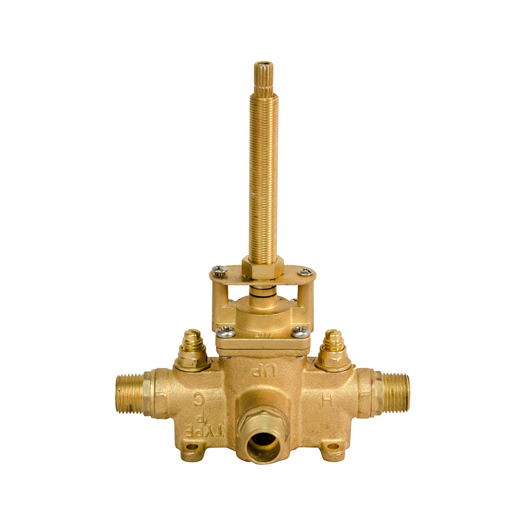 East Linear 1-Way Pressure Balance Shower Mixer - Wall Mounted in 7