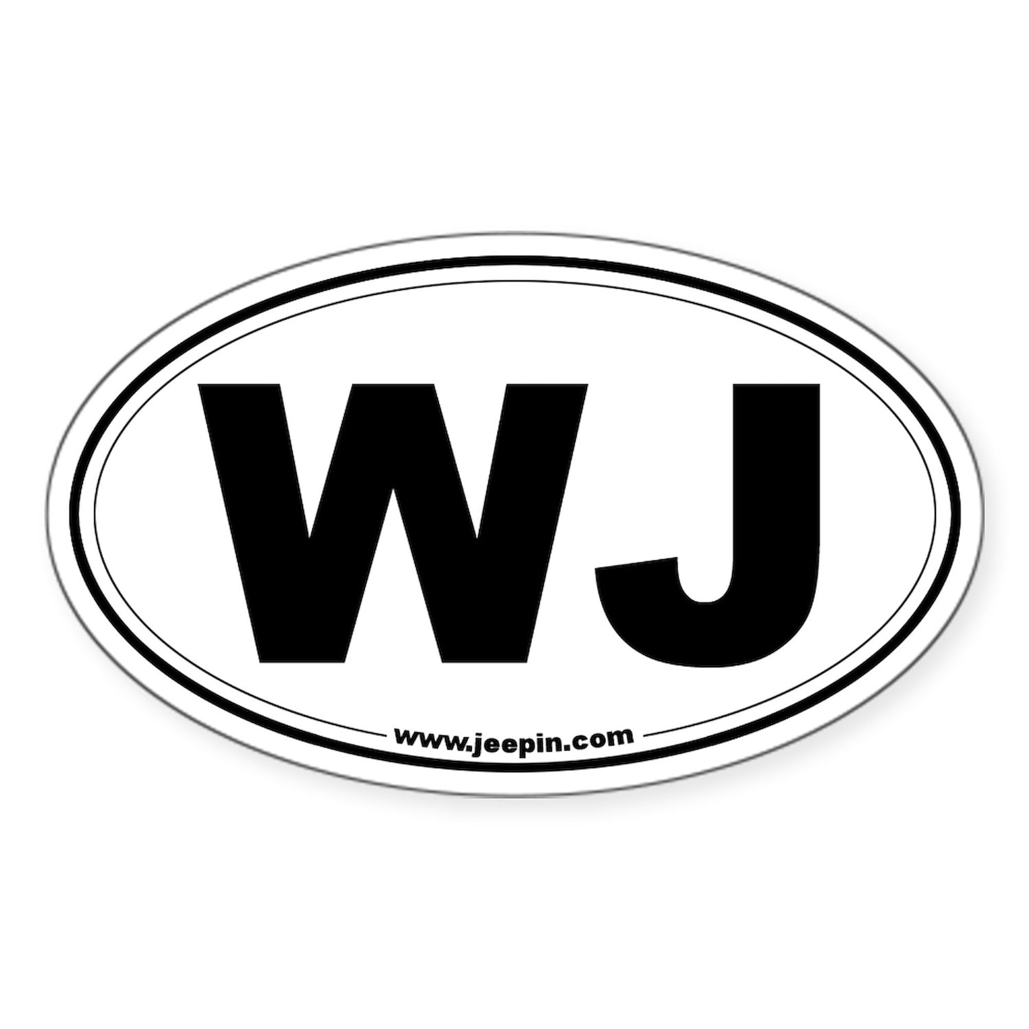 Oval Car Bumper Sticker - CafePress WJ for Cars & Windows