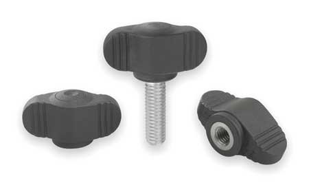 Hand Knob, Blind Hole, #8-32 Thread, 6-Pack - Ideal for Cabinets, Drawers, and DIY Furniture Assembly