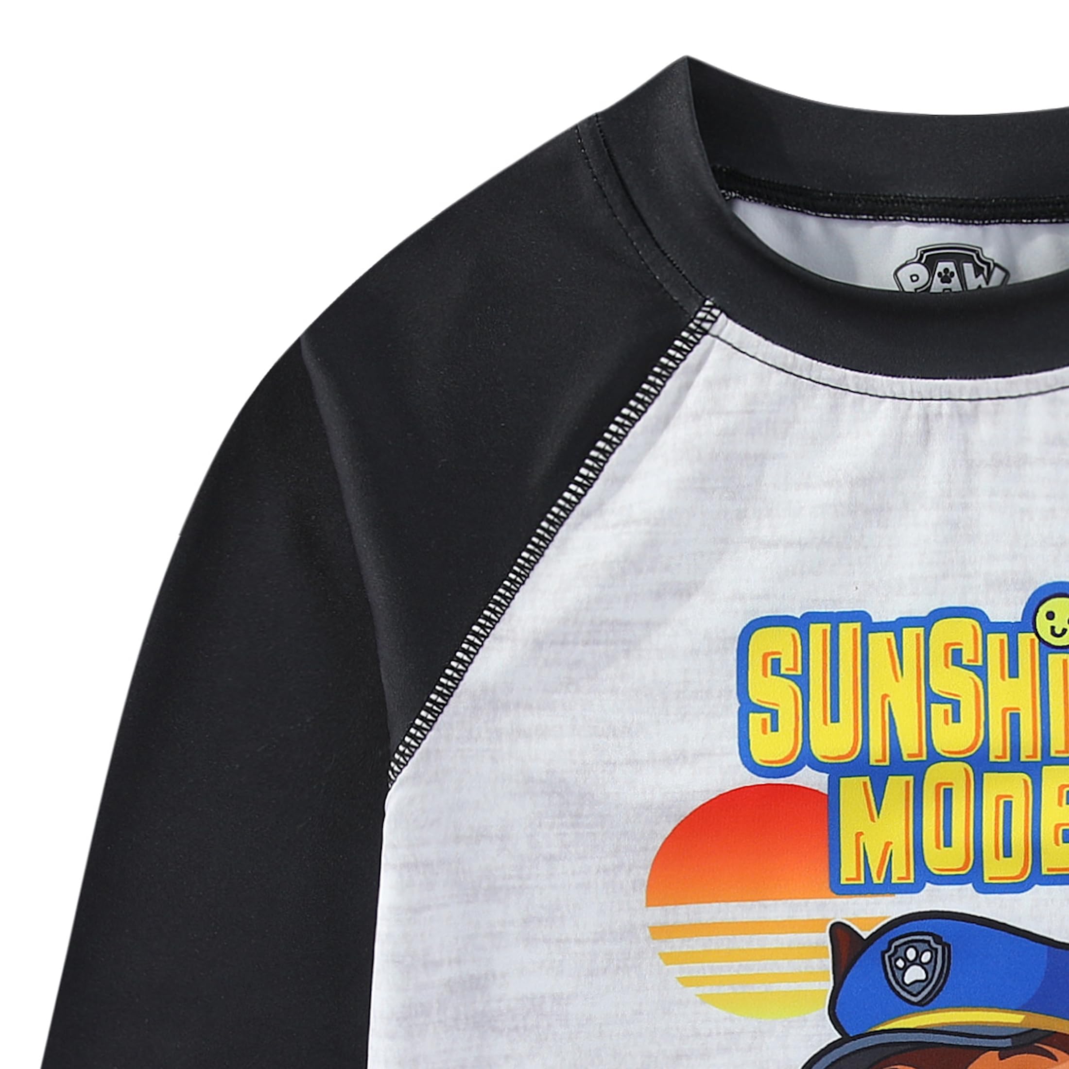 Paw Patrol Nickelodeon Chase Marshall Rubble Boys UPF 50+ Rash Guard & Swim Trunks Set - Toddler & Kids Sun Protection Swimwear for Beach, Pool & Water Play