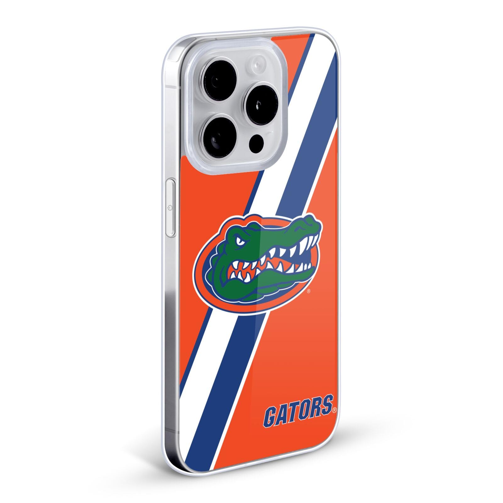 Officially Licensed University of Florida UF Stripes Soft Gel Phone Case Compatible with Apple iPhone 11 Pro - Durable Protective Cover for Gators Fans, School Spirit, Everyday Use