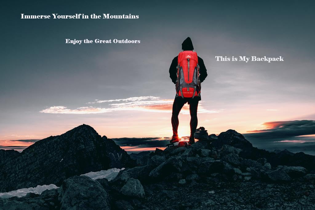 AQCTIM 70L Lightweight Waterproof Hiking Backpack for Men & Women - Durable Trekking Backpack for Camping, Travel & Outdoor Adventures - Perfect for Hiking, Backpacking & Mountain Climbing