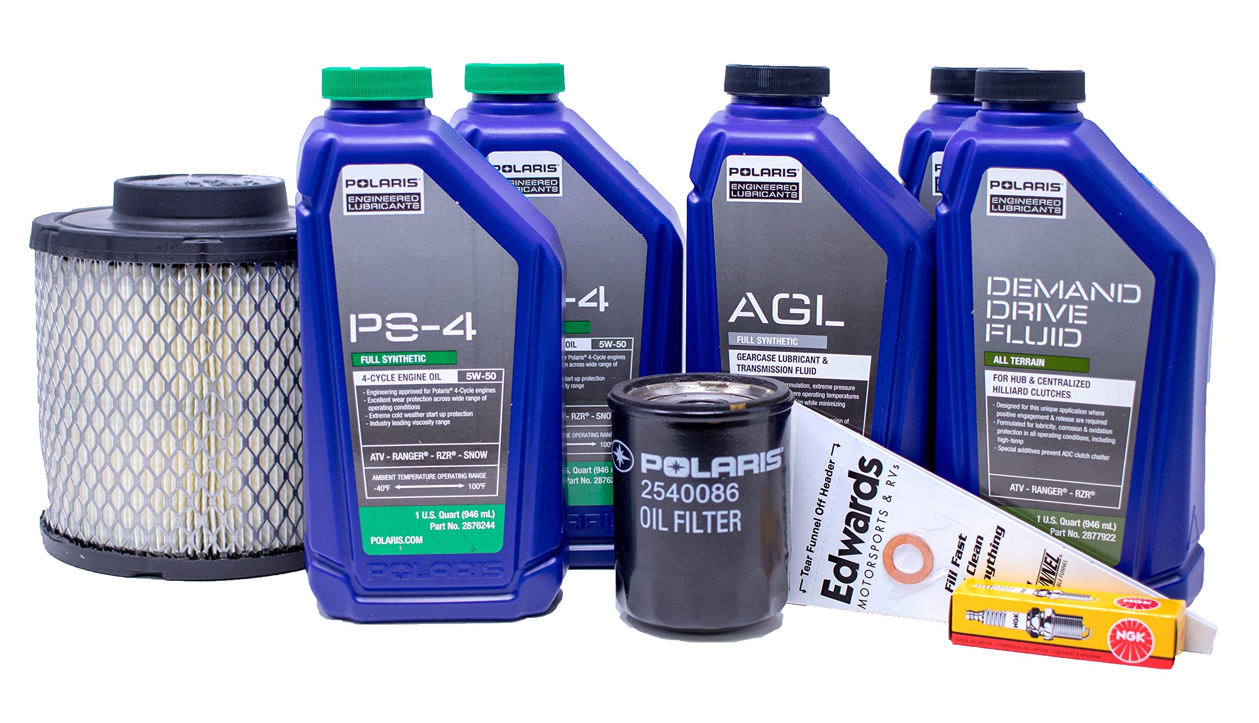 Polaris Ranger 570 Full Service Maintenance Kit - Oil Filter, Air Filter & Spark Plugs Replacement Set for Off-Road UTV - Perfect for Trail Riding, Hunting & Farm Work