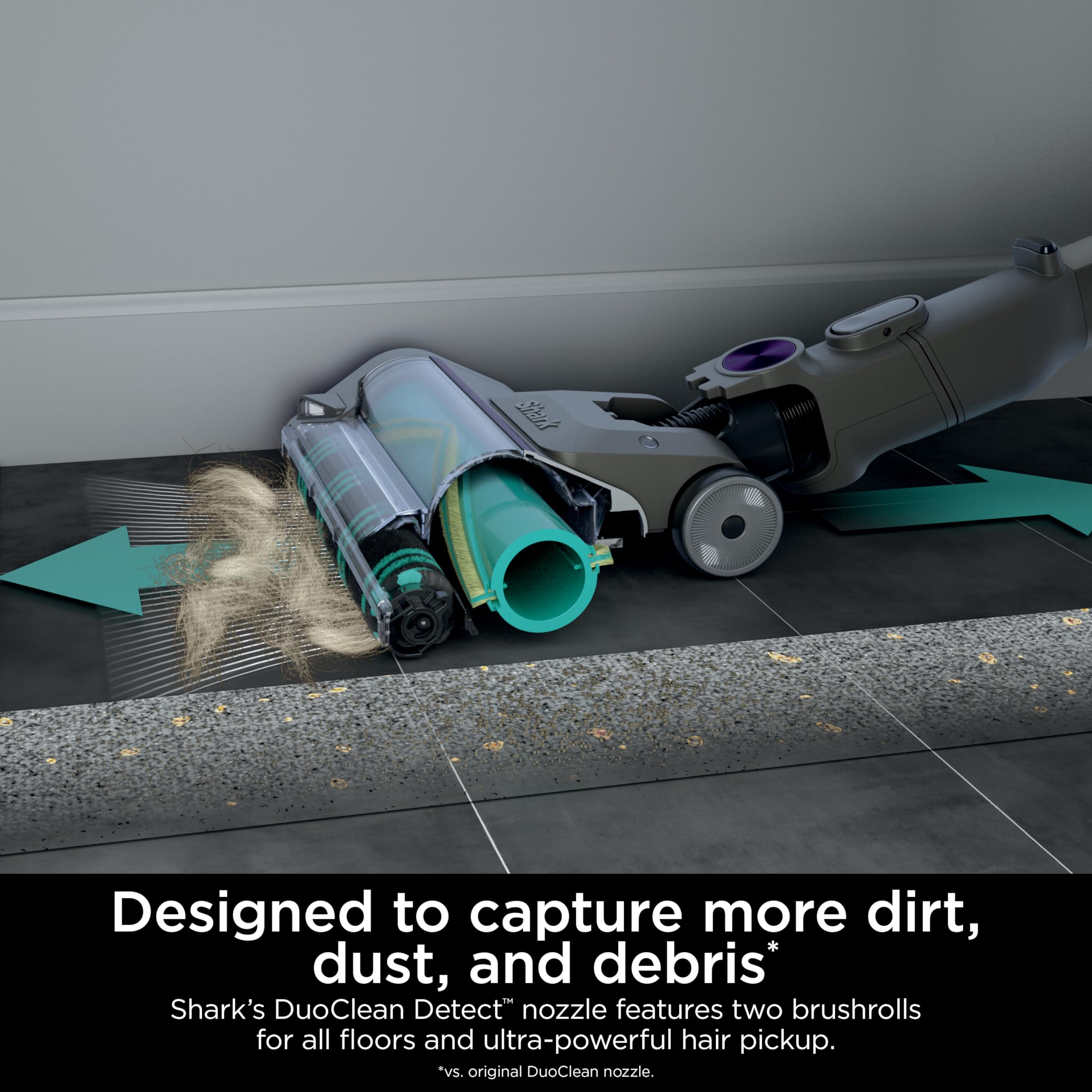 Shark PowerDetect Cordless Stick Vacuum Cleaner with HEPA Filtration - 70 Min Runtime, Powerful Suction for Pet Hair, Carpets & Hard Floors - XL Dust Cup, Lightweight & Portable (Dark Gray, IP1251) - Perfect for Home Cleaning, Quick Pickups & Pet Owners