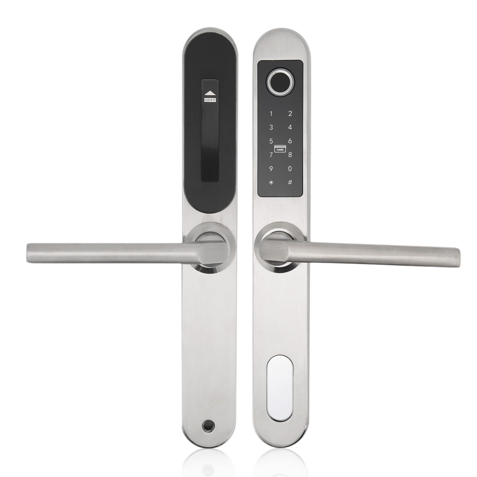 Smart Fingerprint Door Lock - Keyless Entry with Keypad, RFID Card & Mechanical Key - 4-in-1 Electronic Deadbolt for Home Security - Left/Right Hand Installation (Perfect for Apartments, Offices & Smart Homes)
