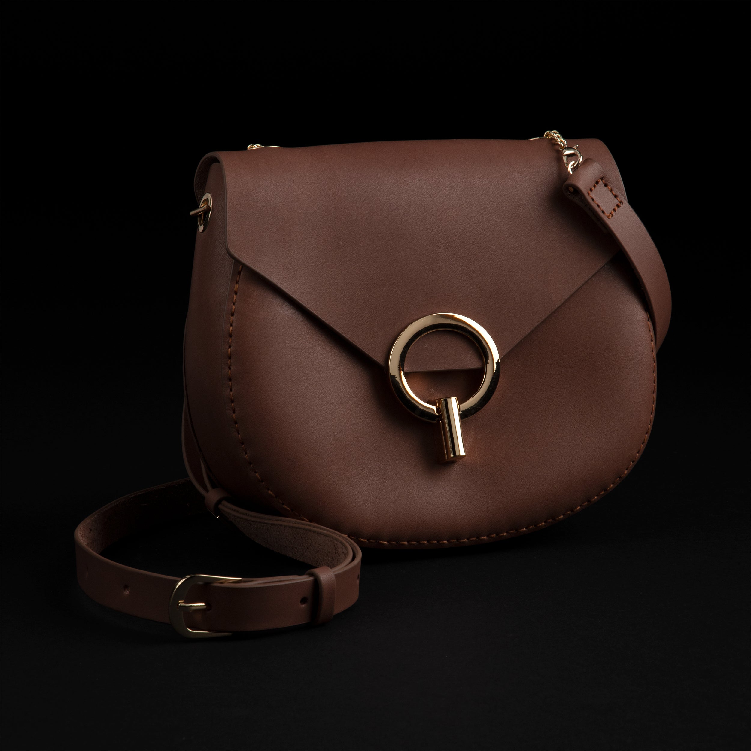 Isabella Turn Lock Crossbody Bag - Stylish Leather Shoulder Purse for Women | Perfect for Work, Travel & Everyday Use