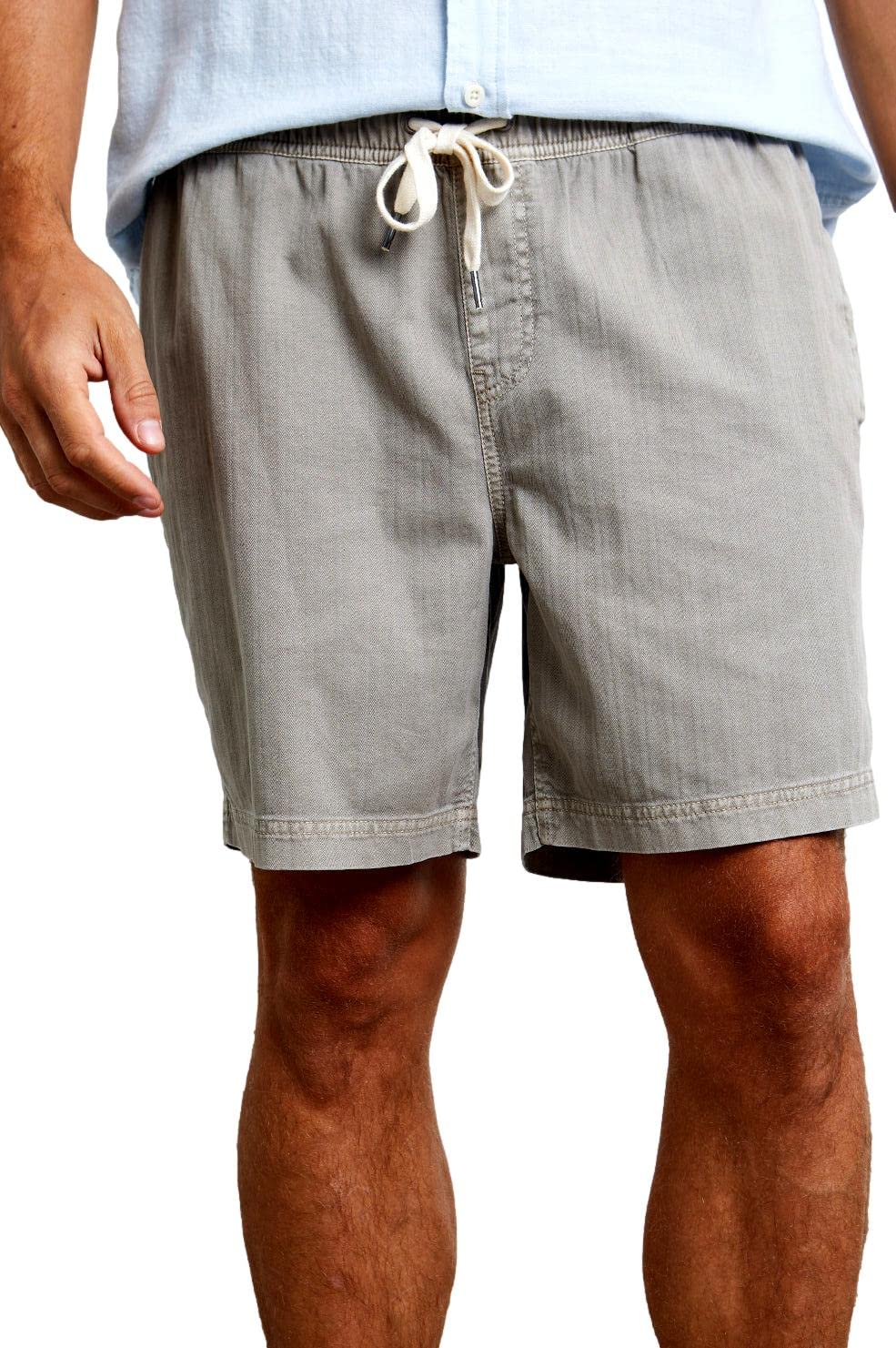 Men's Rails Cruz Shorts - Washed Grey 2XL | Comfortable Casual Shorts for Summer, Beach, and Outdoor Activities