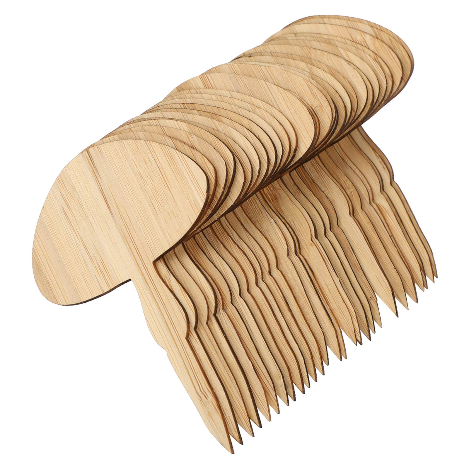 30pcs Bamboo Plant Markers - Reusable Garden Labels for Succulents, Flowers & Herbs | Perfect for Indoor/Outdoor Gardening, Seed Starting & Plant Organization
