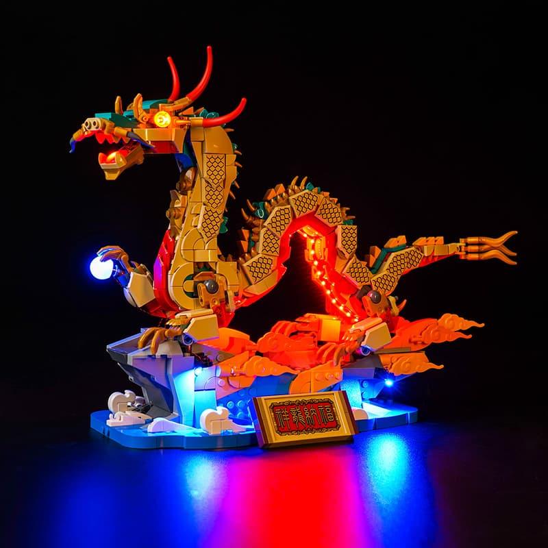LEGO Auspicious Dragon 80112 Light Kit - DIY Lighting Set for LEGO Models | Perfect for Home Decoration, Gift Giving & Display