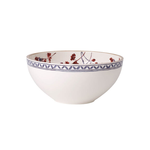 Artisanal Provencal Lavender Small Salad Bowl - Handcrafted Ceramic Serving Dish for Fresh Salads, Fruits & Appetizers | Perfect for Dining, Entertaining & Kitchen Decor