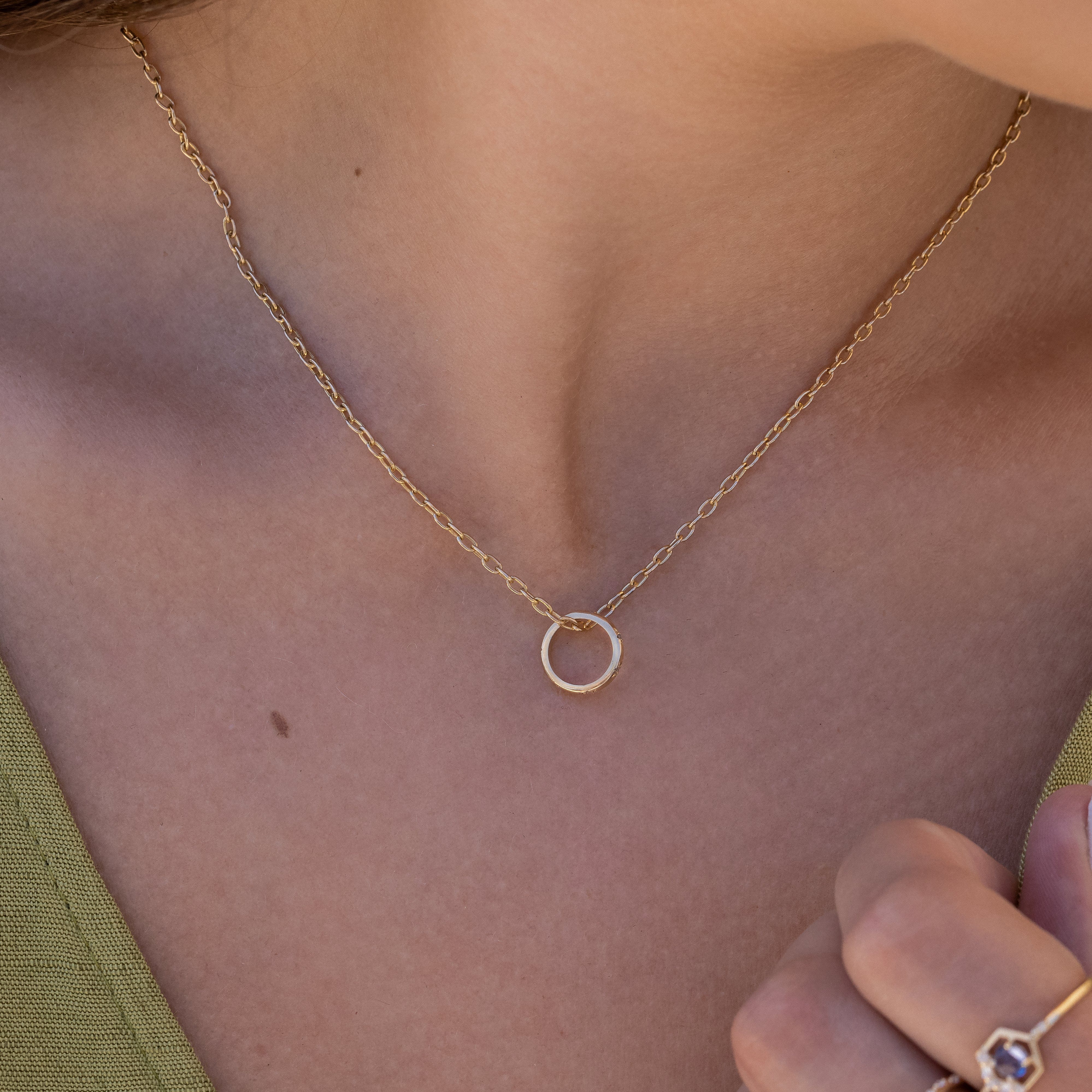 Starburst Birthstone Ring Charm Necklace - Dainty Gold/Silver Pendant for Women - Perfect Gift for Birthday, Anniversary & Mother's Day Jewelry