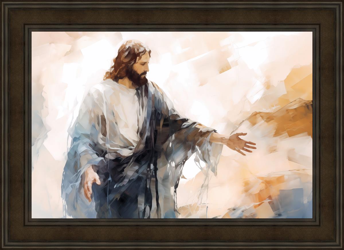 Come Unto Me By Gabriel Heaton - Inspirational Christian Wall Art for Home & Church Decor | Perfect for Living Room, Bedroom & Office