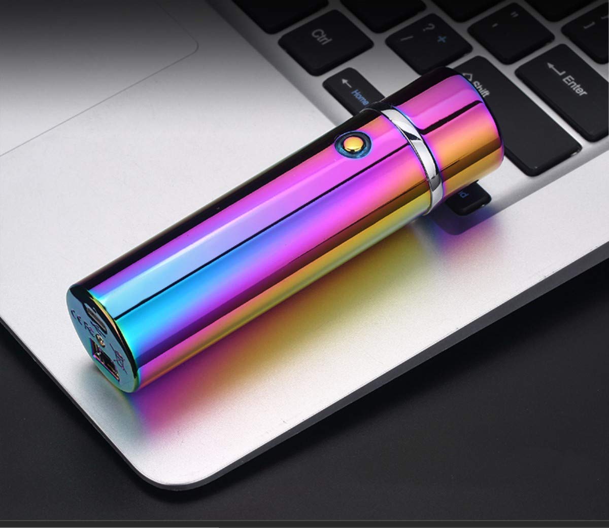 USB Arc Lighter - Windproof Rechargeable Triple Flame (Multicolor) for Camping & Outdoor