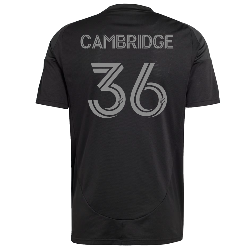 Adidas Brandon Cambridge Charlotte FC Away Jersey 25/26 - Authentic Black Soccer Jersey for Men - Perfect for Matchdays, Training & Fan Support