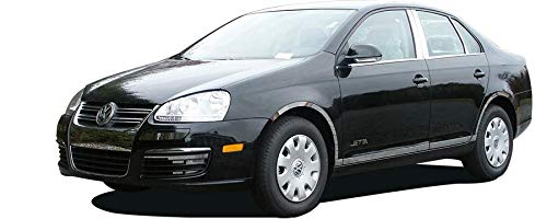 BRIGHTT-QA340774 Stainless Steel Rear Deck Trim for 2005-2010 Volkswagen Jetta | Chrome Accent Car Interior Accessory | Enhances Vehicle Style & Protection