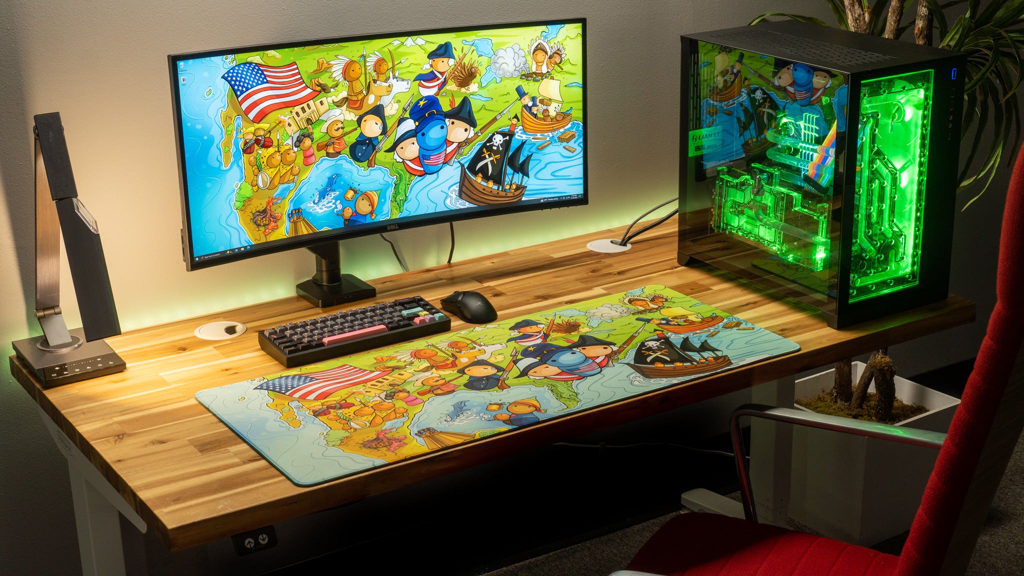 AlternateHistoryHub A New World Limited Edition Gaming Desk Mat - XL Mouse Pad for Content Creators & Gamers - Perfect for Streaming, PC Gaming & Office Work