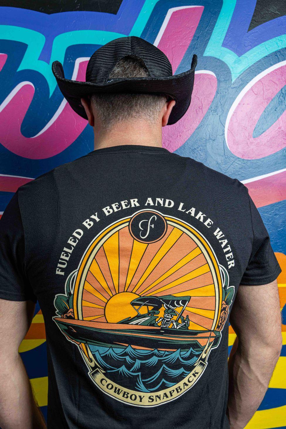 2023 Boatin' Bones Cowboy Snapback Shirt - Western Style Button-Up for Men - Perfect for Rodeo, Country Music Festivals & Outdoor Adventures