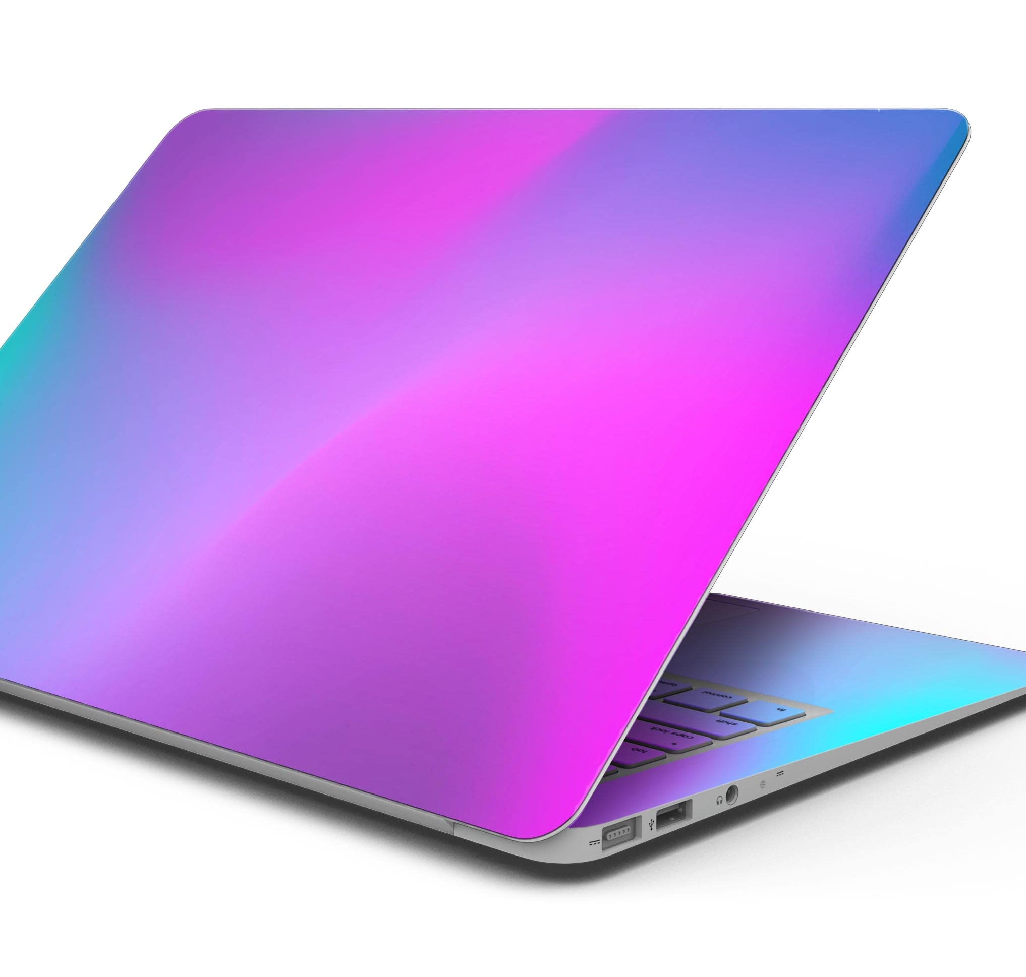 Neon Holographic Full-Body Decal Skin for MacBook 12