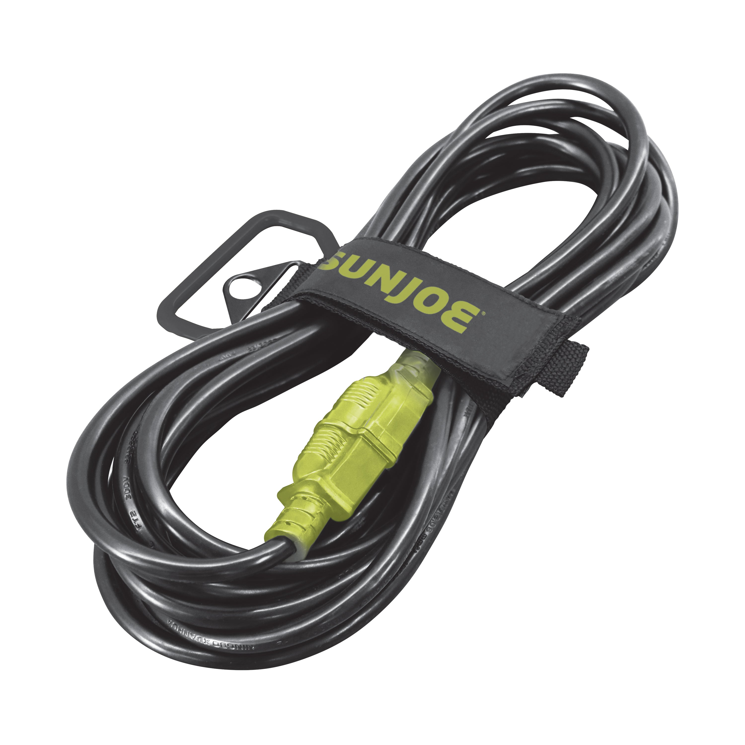 Sun Joe SJG EXT2514 HJ Heavy Duty 25-Foot 14-Gauge Outdoor Extension Cord with Storage Strap | Universal Generator Power Cable for Home, Job Site & RV Use | Weather-Resistant for Outdoor Tools & Equipment