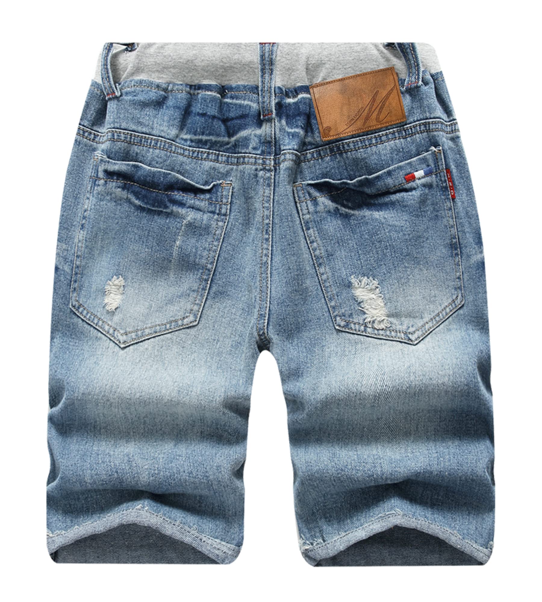 LOKTARC Boys' Ripped Denim Shorts - Casual Summer Wear