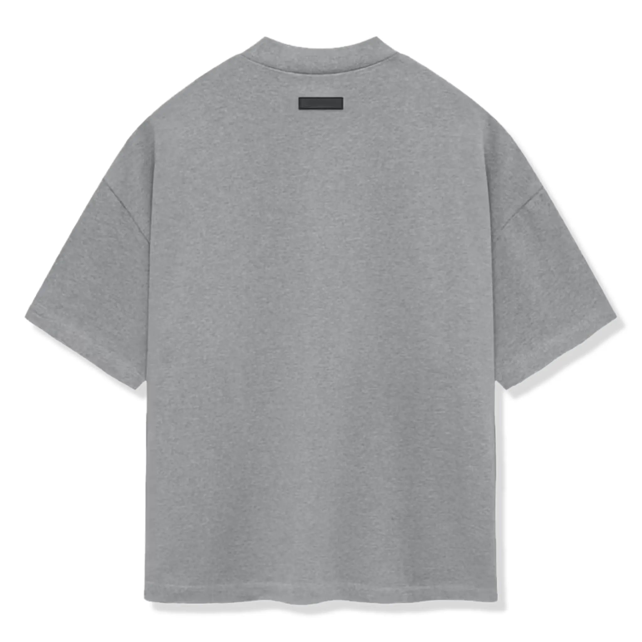 Fear Of God Essentials Heavy Jersey Short Sleeve T-Shirt - Dark Heather Oatmeal | Men's Casual Streetwear Tee for Everyday Wear & Layering