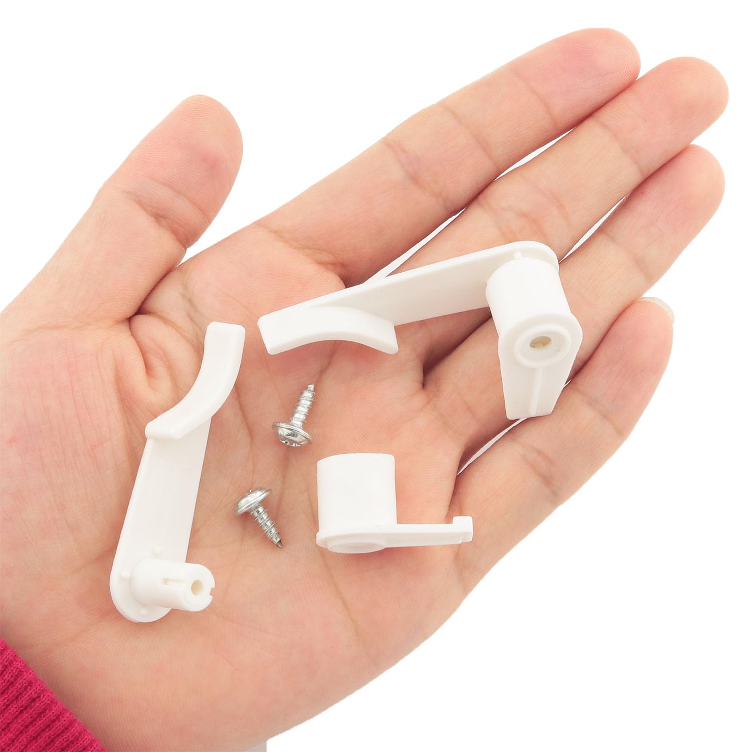 20PCS White LED Plastic Ceiling Light Mounting Clips - Secure Light Fixture Holders for LED Strip & Lamp Sockets - Perfect for Home, Office & Commercial Lighting Installation