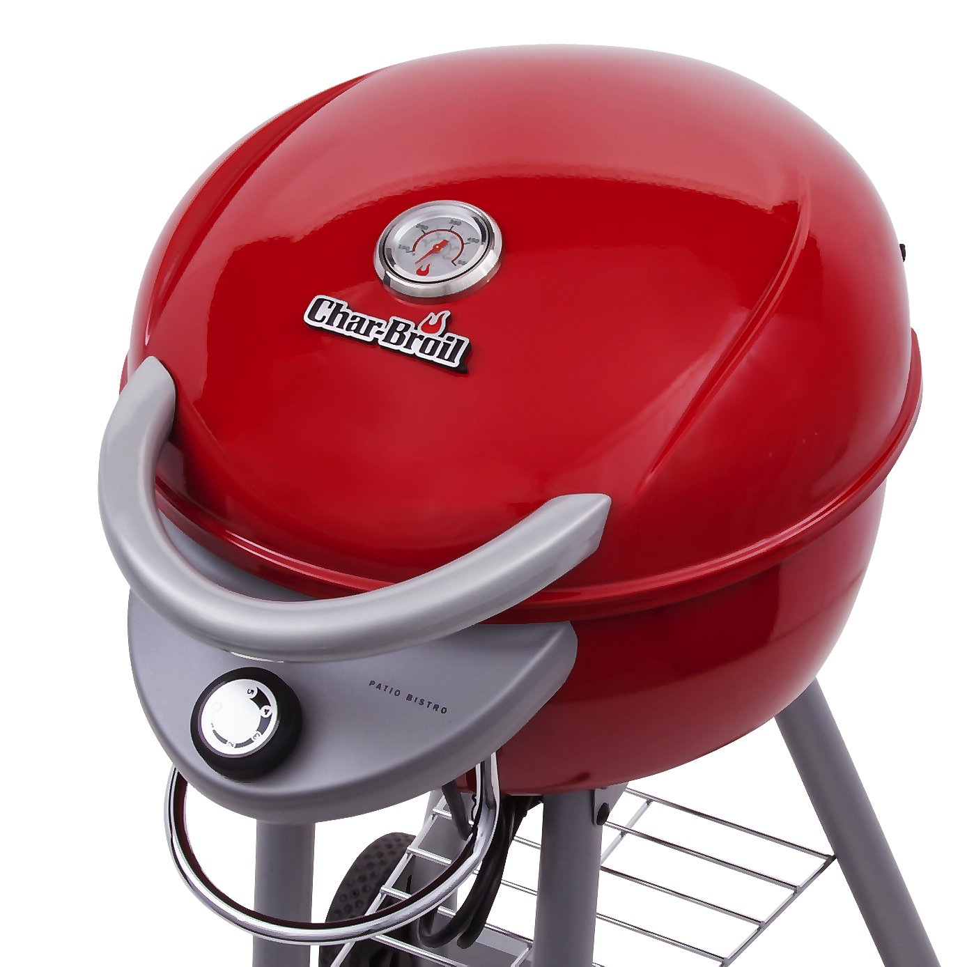Char-Broil TRU-Infrared Patio Bistro Electric Grill - Compact & Portable Outdoor Cooking, Perfect for Balcony, Deck, RV & Small Spaces - Red