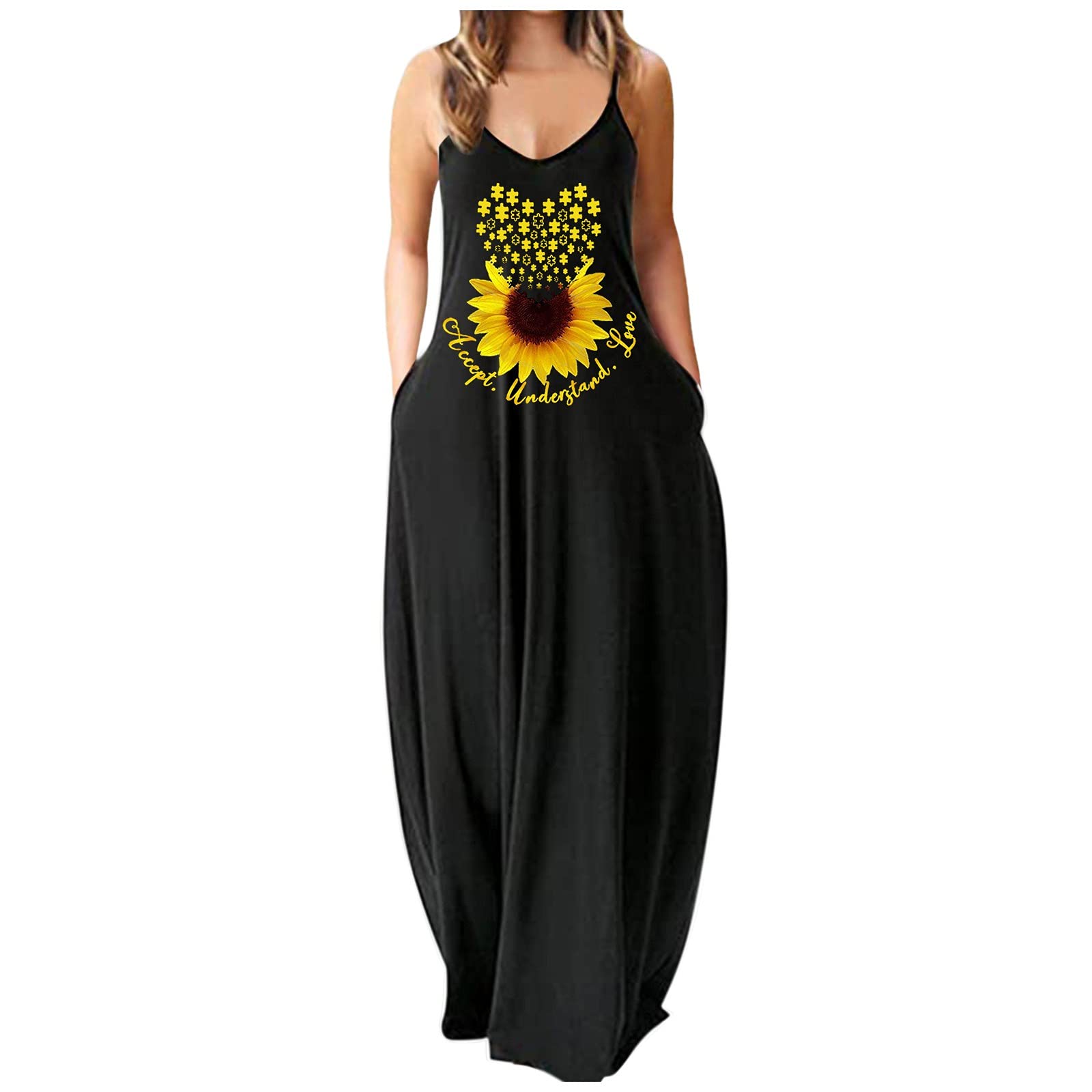 Plus Size Women's Casual Sexy Sleeveless Maxi Dress - Flowy Long Summer Dress in Pink for Beach, Party & Vacation | Plus Size Women's Dresses
