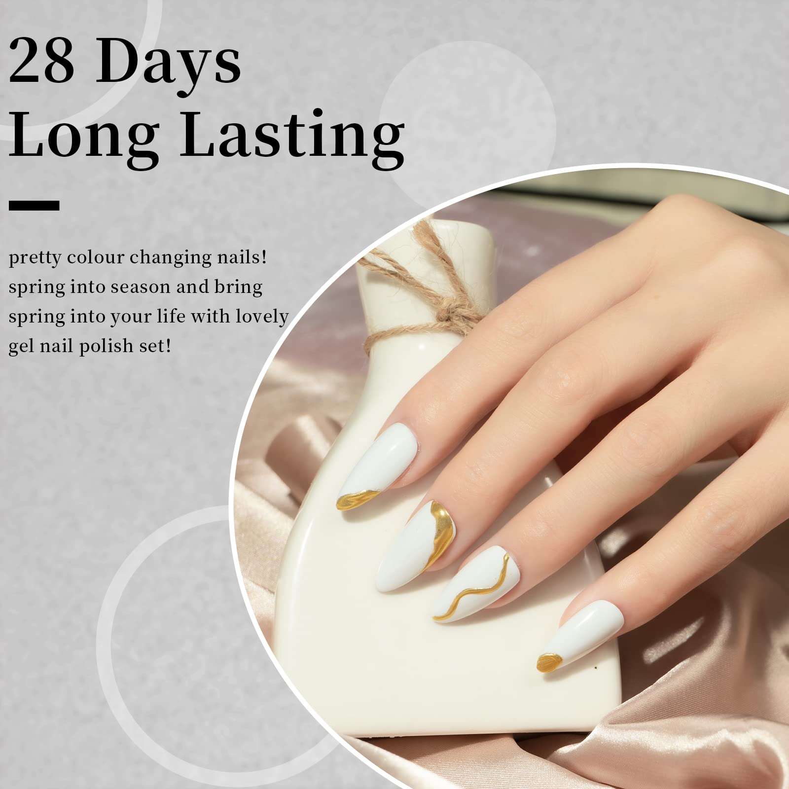 MAYCHAO 15ML Off White Gel Nail Polish - 1Pc Soak Off UV LED Nail Gel for Manicure & Nail Art | Pure White Salon-Quality DIY Nail Polish (0.5 OZ) - Perfect for Home Use, Professional Nail Salons & Gift Giving