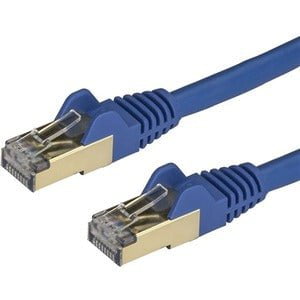 Premium 7.5m CAT6a Ethernet Cable - Blue Shielded Twisted Pair (STP) RJ45 Network Cord with Snagless Connectors - 10Gbps High-Speed Internet Cable for Gaming, Streaming & Office Networking - 6ASPAT750CMBL