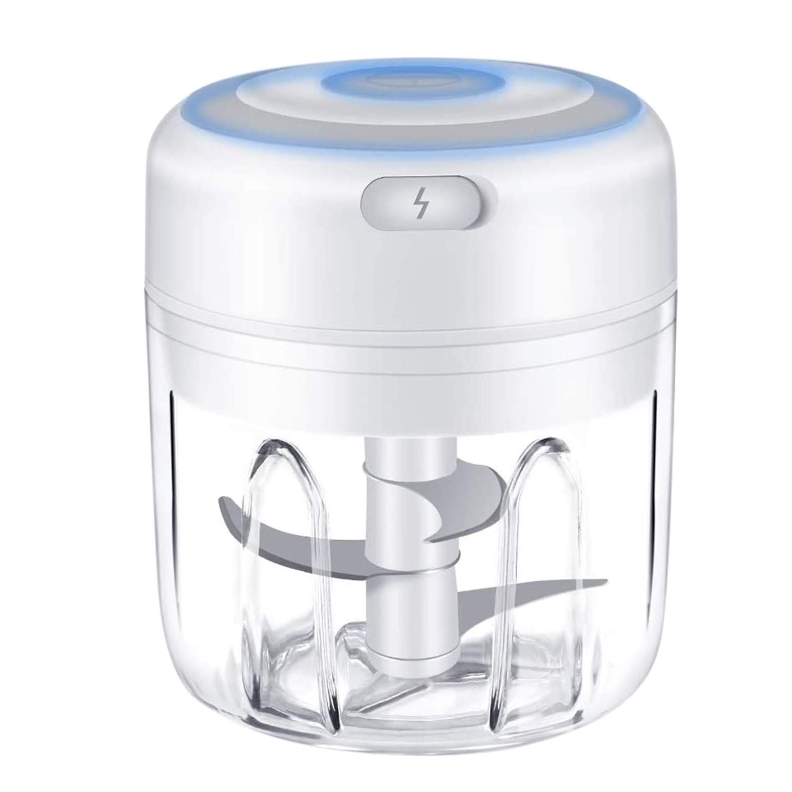 Electric Mini Food Chopper - Wireless Portable Garlic & Ginger Crusher for Kitchen, Dining Bar - White One Size - Perfect for Meal Prep, Cooking, and Small Kitchen Spaces