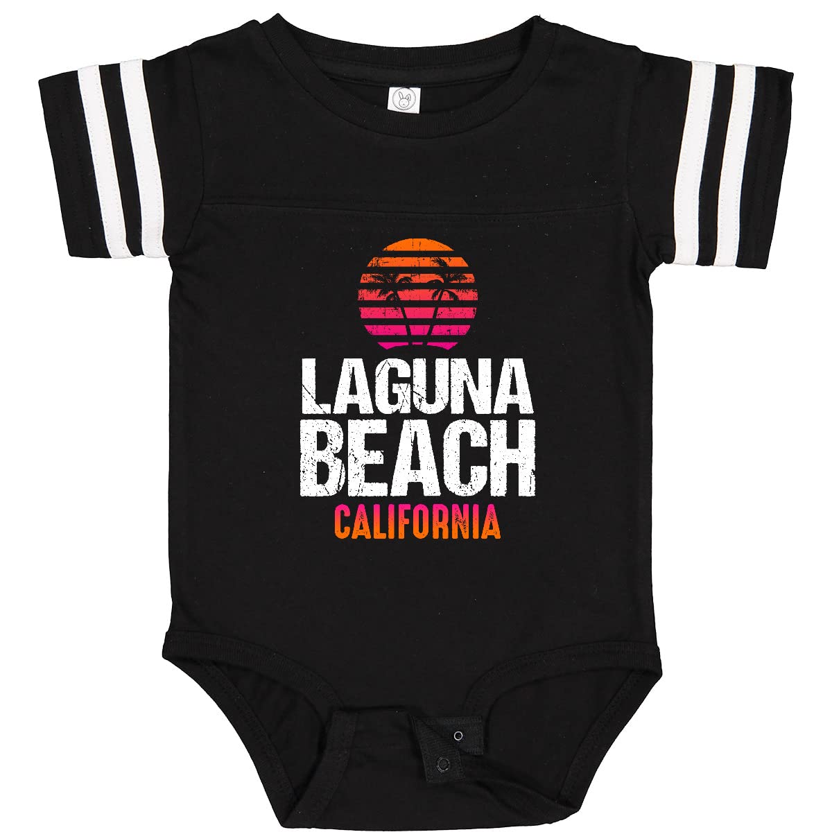 Inktastic Sunset Laguna Beach Baby Bodysuit - Cute Infant Onesie for Boys & Girls - Soft Cotton Baby Romper for Beach Outings, Family Photos & Casual Wear