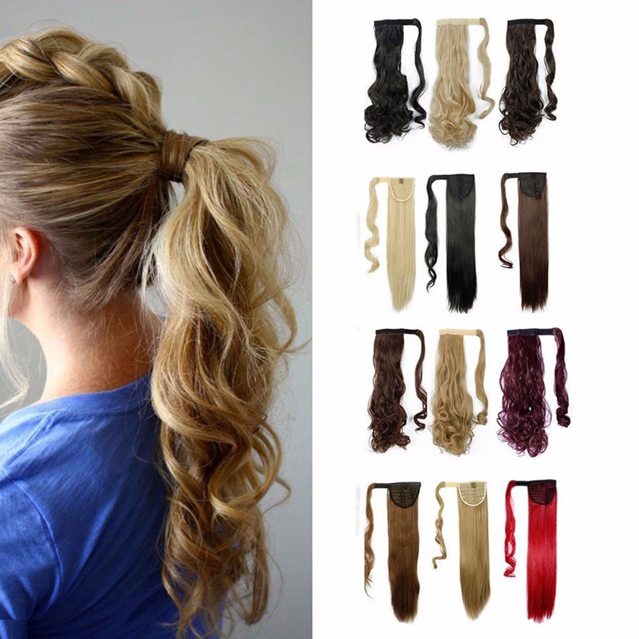 S-noilite Wrap Around Ponytail Clip-in Hair Extensions - 17