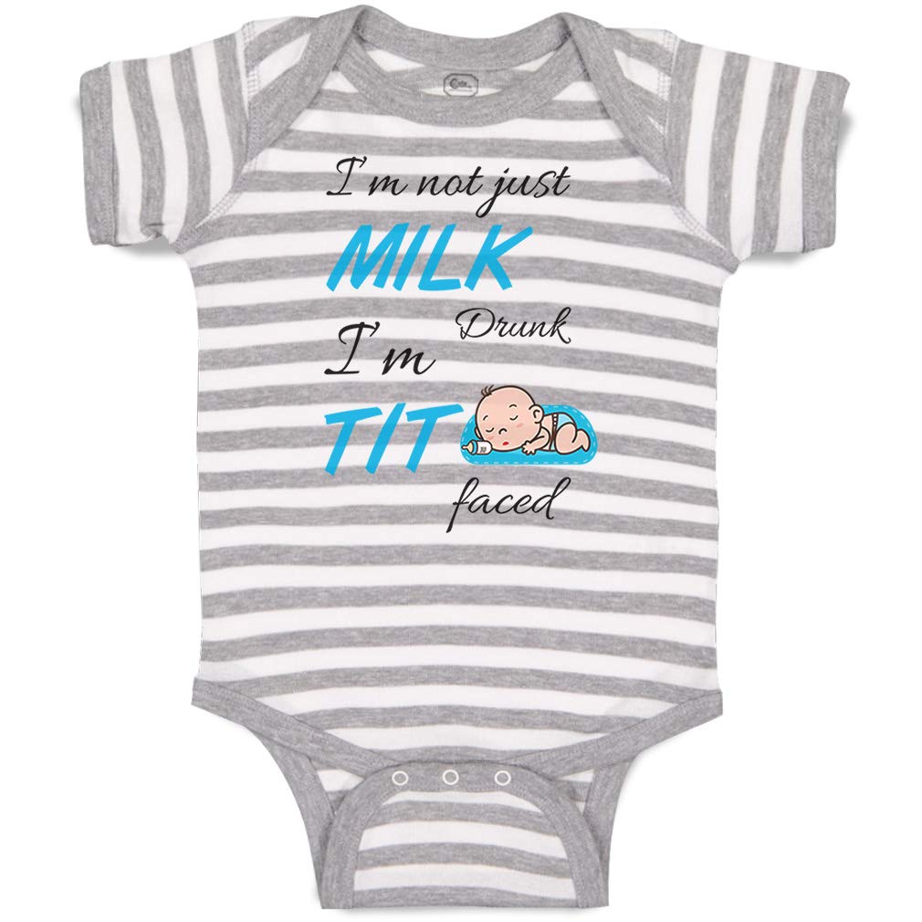 Funny Custom Baby Bodysuit - 'I'm Not Milk Drunk' Humorous Onesie for Boys & Girls | Perfect for Newborn Photos, Baby Showers & Playdates