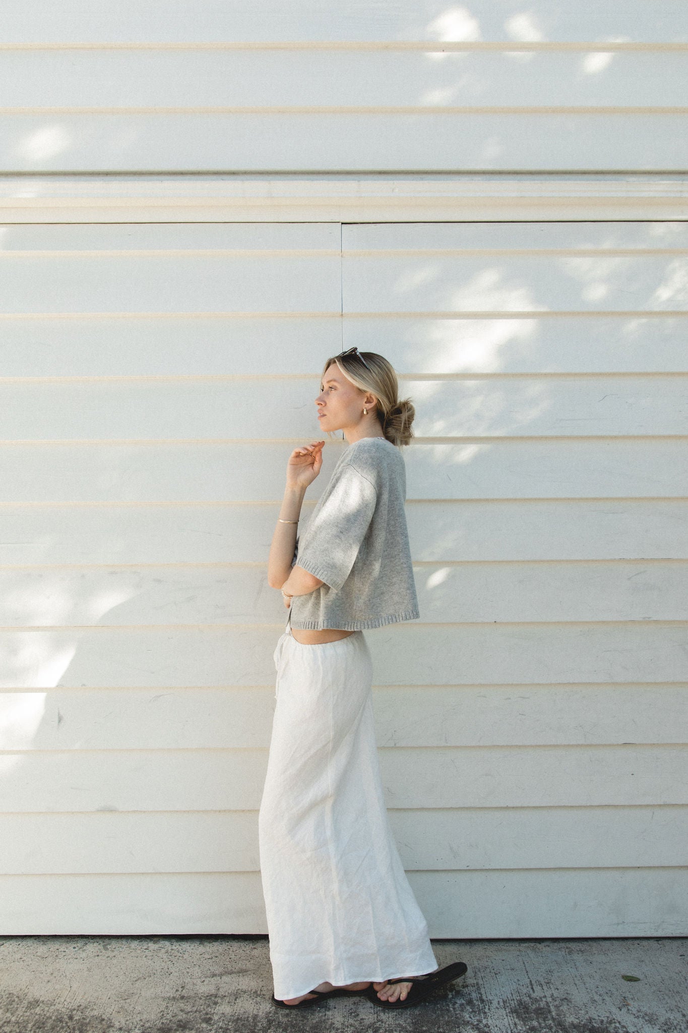 Laguna Linen Drawstring Skirt for Women - Breathable Summer Midi Skirt with Adjustable Waist - Perfect for Beach, Vacation & Boho Style Outfits