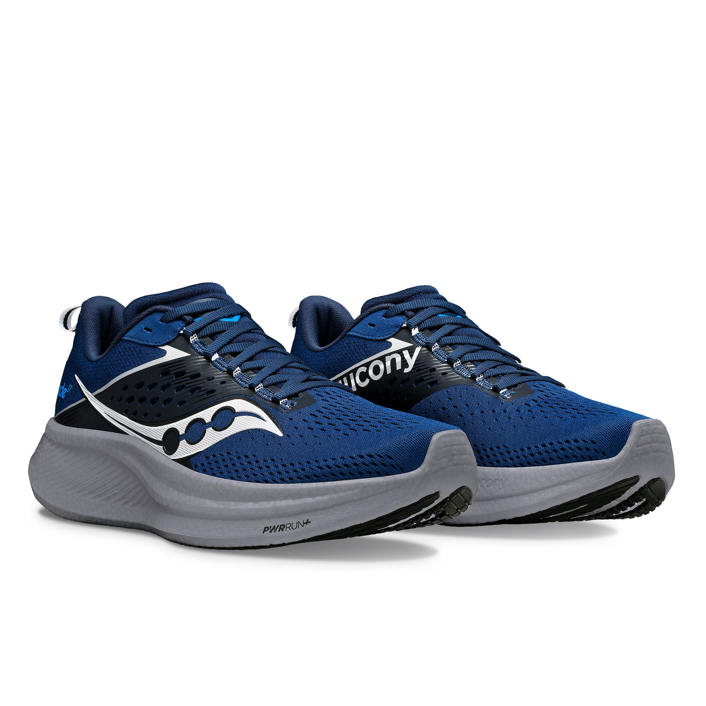 Men's Ride 17 Running Shoes - Lightweight & Cushioned for Men (106 Tide/Silver) - Perfect for Jogging, Gym Workouts & Daily Wear