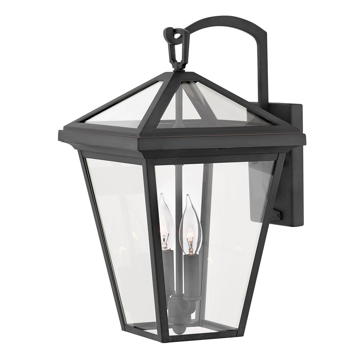 Alford Place 2/3Lt Small/Medium/Large Outdoor Wall Lantern in Museum Black with E14 Socket and IP44 Rating - Perfect for Porch, Garden, and Patio Lighting