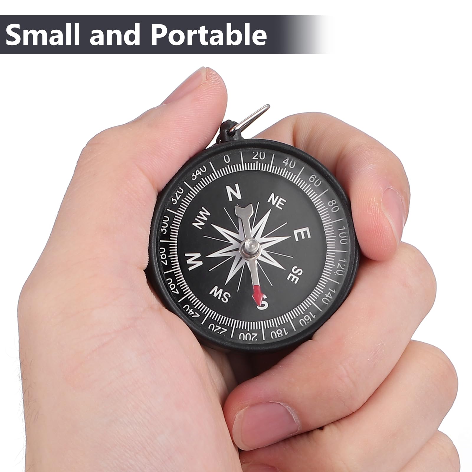 **Toyvian 12PCS Mini Survival Compass Keychain - Waterproof Metal Hiking Compass for Outdoor Camping, Hiking, Backpacking & Emergency Kits - Perfect for Kids, Party Favors & Survival Gear**