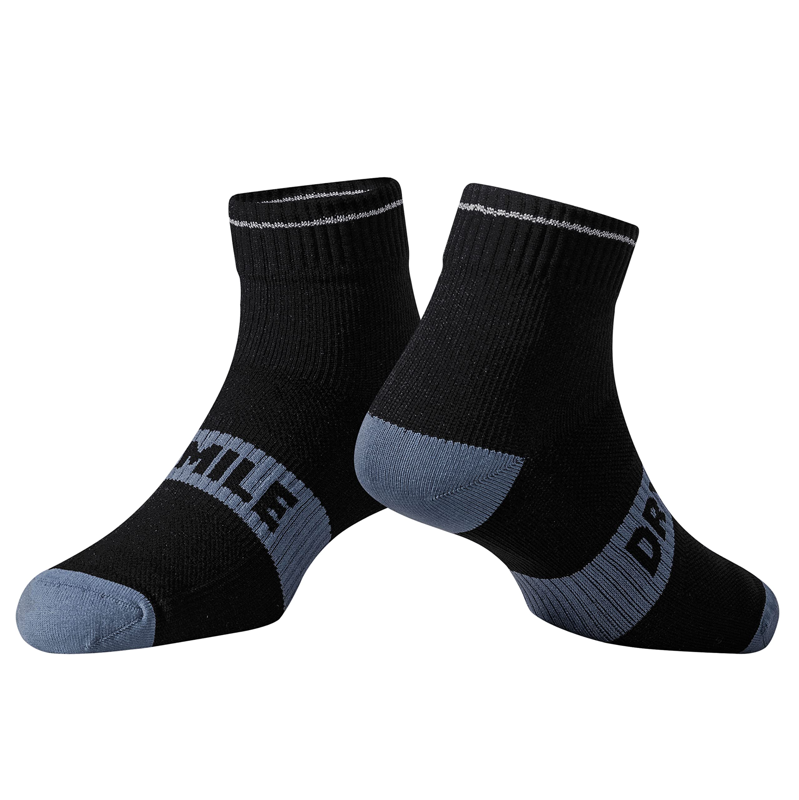DRYMILE Active Waterproof Socks for Men & Women - Breathable Cushioned Running & Hiking Socks - Winter Waterproof Ankle Socks for Outdoor Sports & Cold Weather Activities