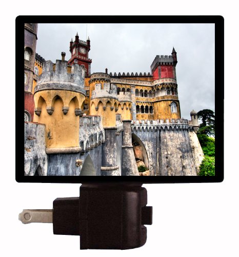 Portugal Night Light - Palacio da Pena Palace LED Night Lamp for Home Decor, Bedroom, Nursery | Romantic Travel Souvenir & Gift Idea